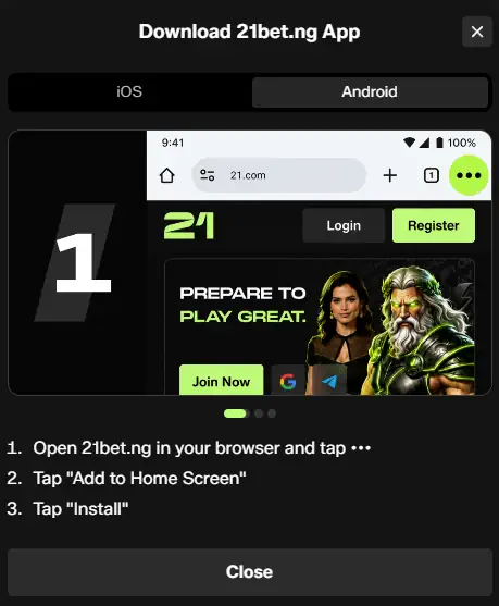 21 Bet App
